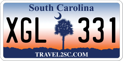 SC license plate XGL331
