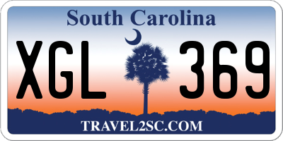 SC license plate XGL369