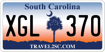 SC license plate XGL370