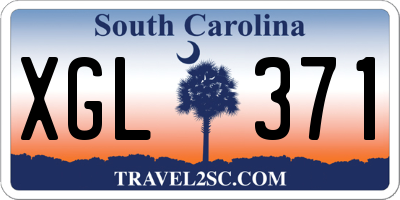 SC license plate XGL371