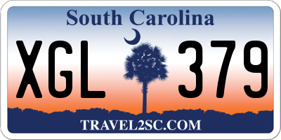 SC license plate XGL379