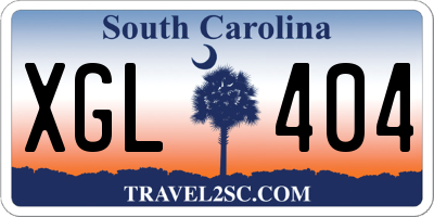 SC license plate XGL404
