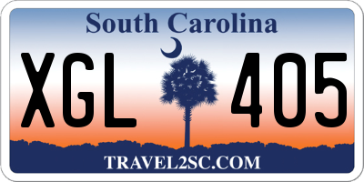 SC license plate XGL405