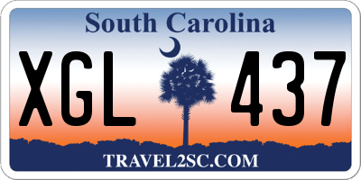 SC license plate XGL437