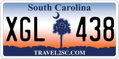 SC license plate XGL438