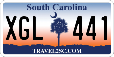 SC license plate XGL441