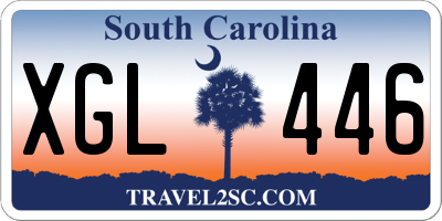 SC license plate XGL446