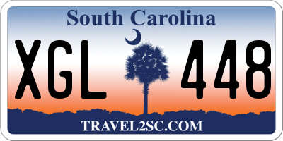 SC license plate XGL448