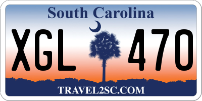 SC license plate XGL470