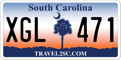 SC license plate XGL471