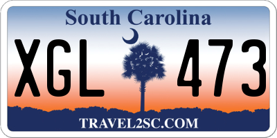 SC license plate XGL473