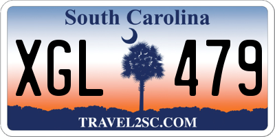 SC license plate XGL479