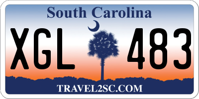 SC license plate XGL483