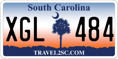 SC license plate XGL484