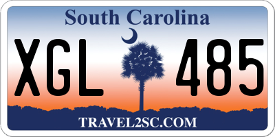 SC license plate XGL485