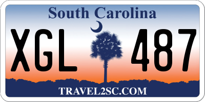 SC license plate XGL487