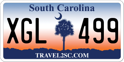 SC license plate XGL499