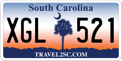 SC license plate XGL521