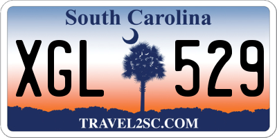 SC license plate XGL529