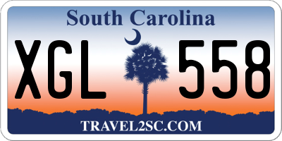 SC license plate XGL558