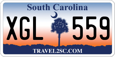 SC license plate XGL559