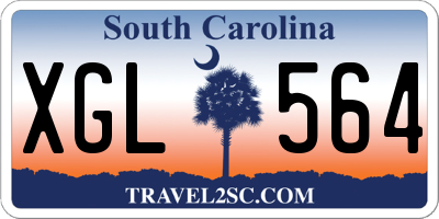 SC license plate XGL564