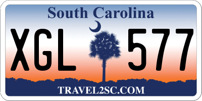 SC license plate XGL577