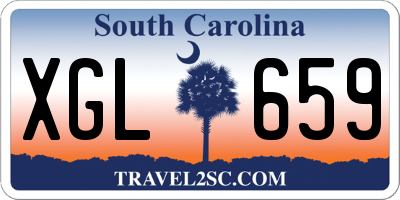 SC license plate XGL659