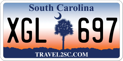SC license plate XGL697