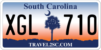 SC license plate XGL710