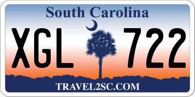 SC license plate XGL722