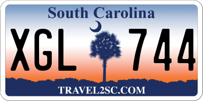 SC license plate XGL744