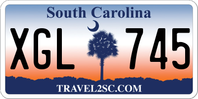 SC license plate XGL745
