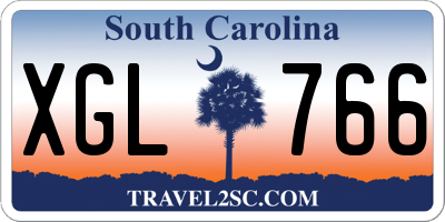 SC license plate XGL766