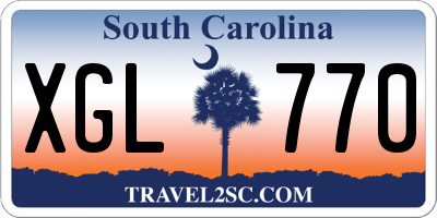 SC license plate XGL770