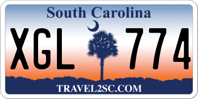 SC license plate XGL774