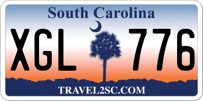 SC license plate XGL776