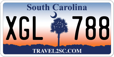 SC license plate XGL788
