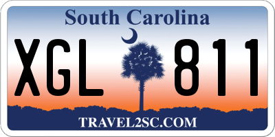 SC license plate XGL811