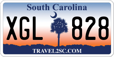 SC license plate XGL828