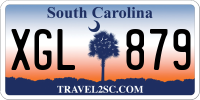 SC license plate XGL879