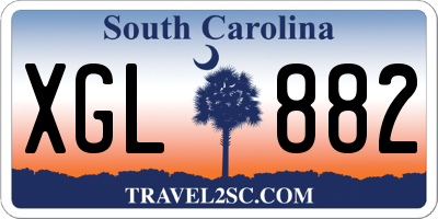 SC license plate XGL882