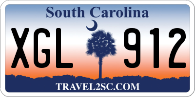 SC license plate XGL912