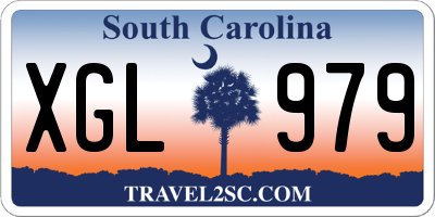 SC license plate XGL979