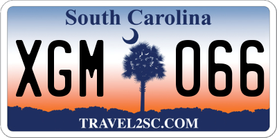 SC license plate XGM066
