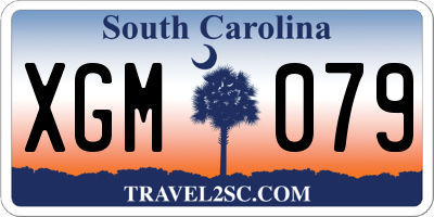 SC license plate XGM079