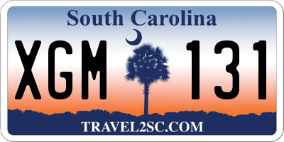 SC license plate XGM131