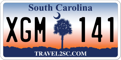 SC license plate XGM141