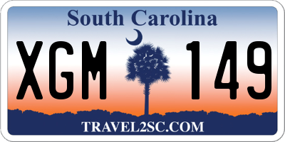 SC license plate XGM149