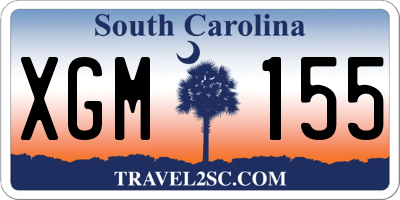 SC license plate XGM155